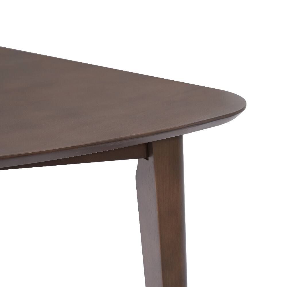 Alt View 7. Loheer - Loheer Triangular Wood Table 36 Inch Modern Geometric Side Table for Living Room Bedroom Small Space Brown - Brown.