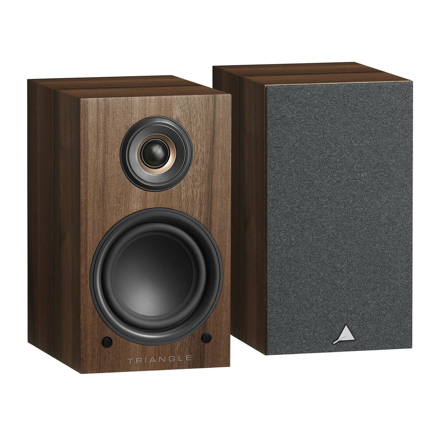 Front. Triangle - Triangle LN01A Wireless Bluetooth Bookshelf Speakers (Chestnut, Pair) - Brown.