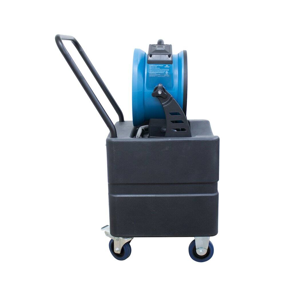 Back. XPOWER - Battery Operated Variable Speed 11" Outdoor Cooling Misting Fan - Blue.