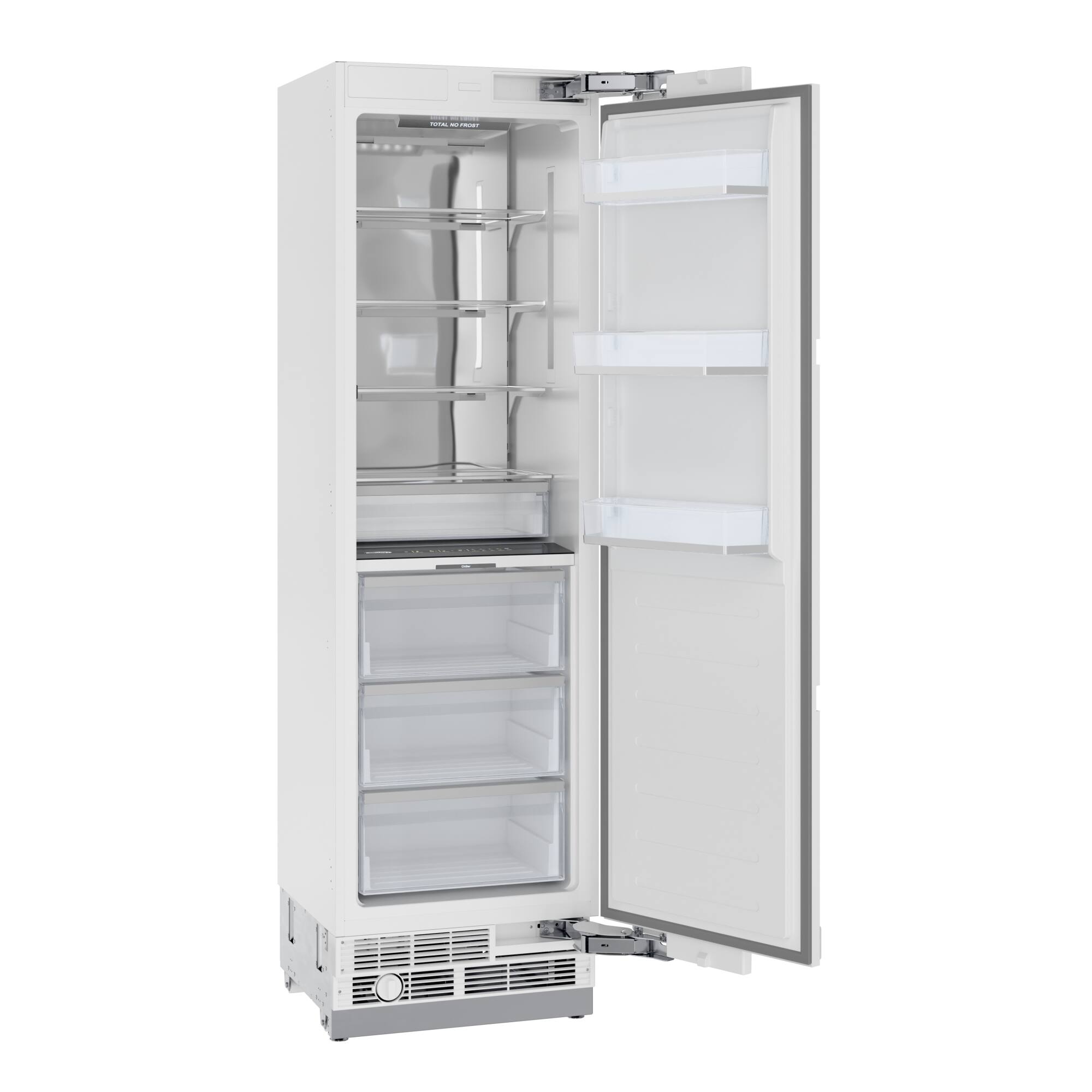 Alt View 3. Koolmore - Panel Ready Column Refrigerator and Freezer, 24" Refrigerator and 18" Freezer - White.