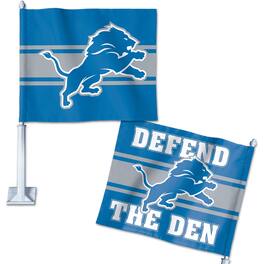 WinCraft - Detroit Lions Double-Sided Slogan Car Flag - Multicolor