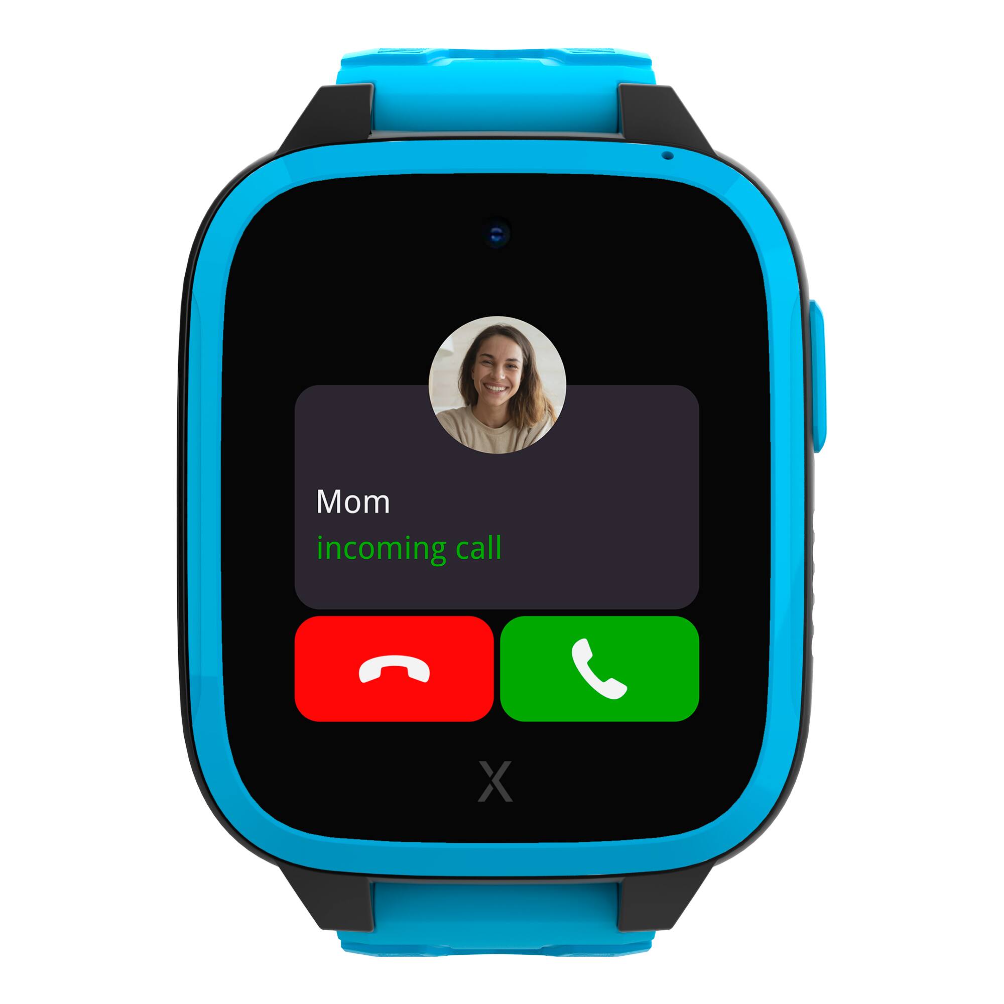 Angle. Xplora - Kids' X3GO3 (GPS + Cellular) Smart Watch 42mm Calls, Messages, SOS, GPS Tracker, Camera, Step Counter, SIM Card - Blue.