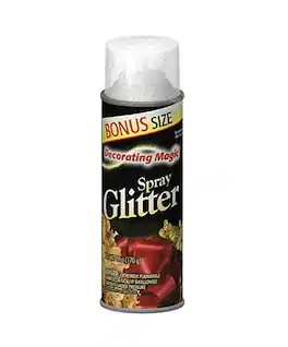 CC Christmas Decor - Decorating Magic Glitter Christmas Spray - 6 Ounces - Silver