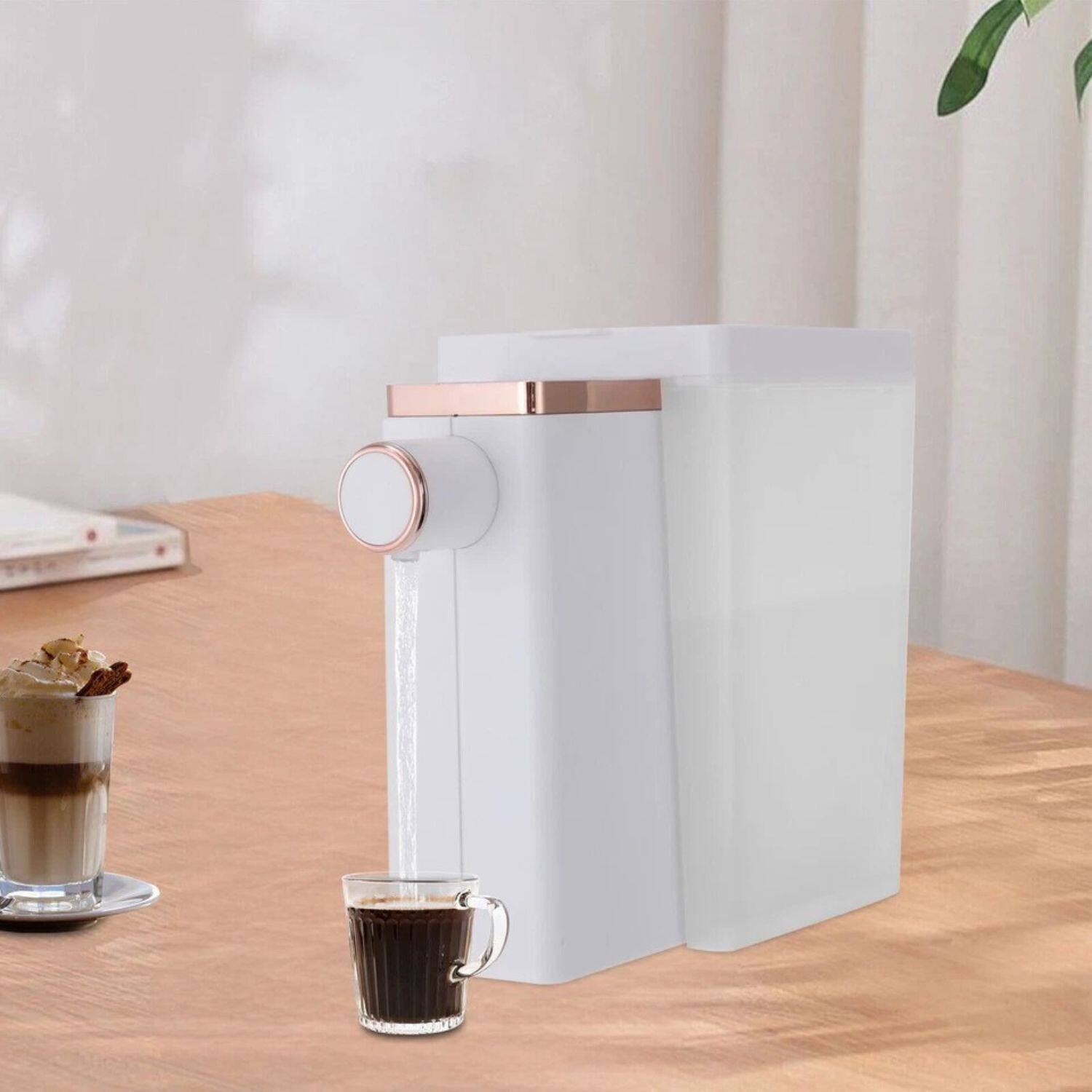 Back. Stock Preferred - Instant Hot Water Dispenser Electric Tea Kettle - White.