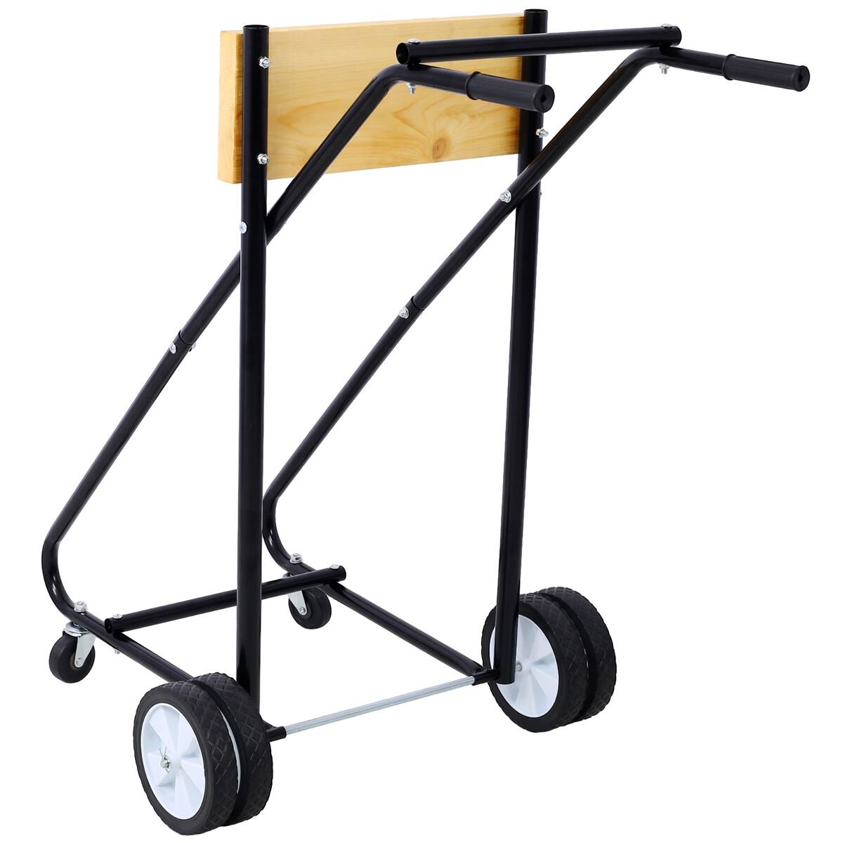 Ropilly Outboard Motor Stand with Wheels, Steel Outboard Engine Carrier ...