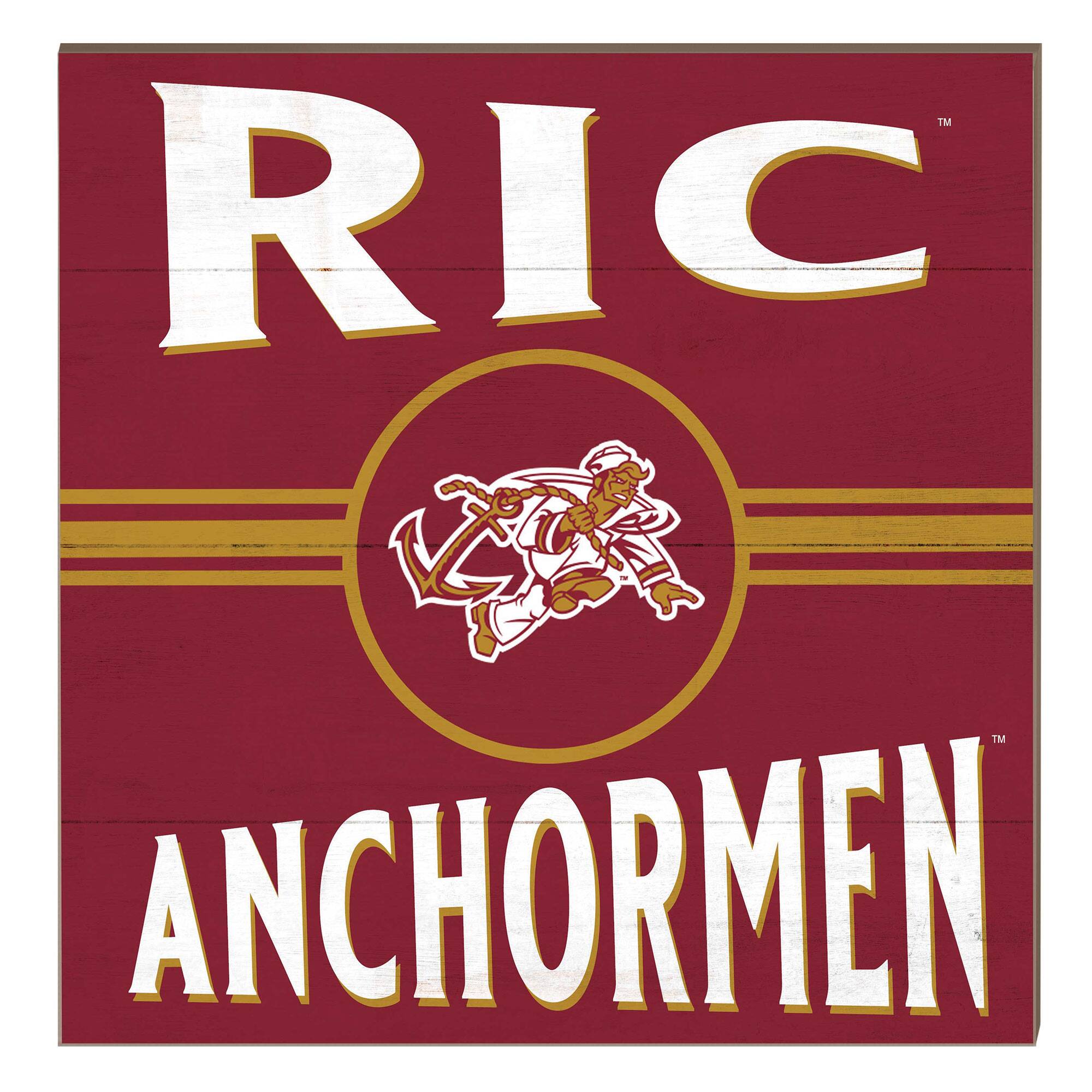Rhode Island Anchormen 10" x 10" Retro Team Sign