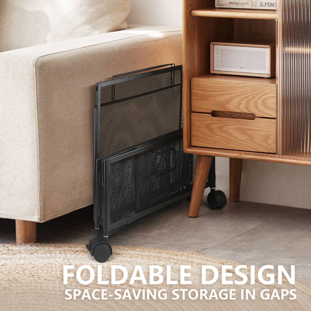 FOLDABLE DESIGN  
SPACE-SAVING STORAGE IN GAPS