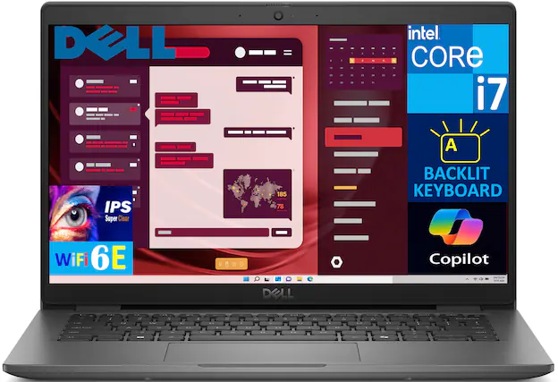 Dell
Intel Core i7
IPS Super Clear
WiFi 6E
Backlit Keyboard
Copilot