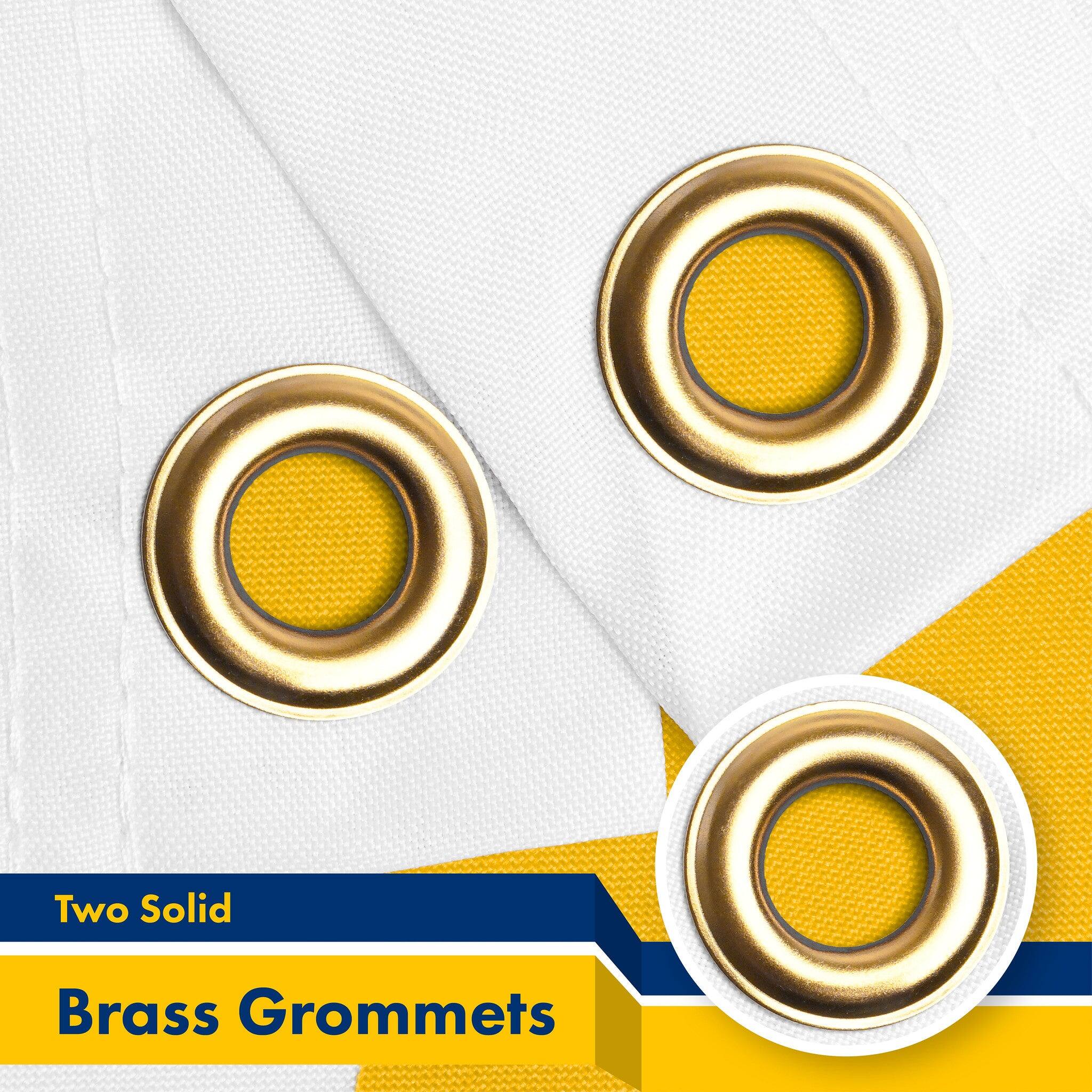Two Solid Brass Grommets