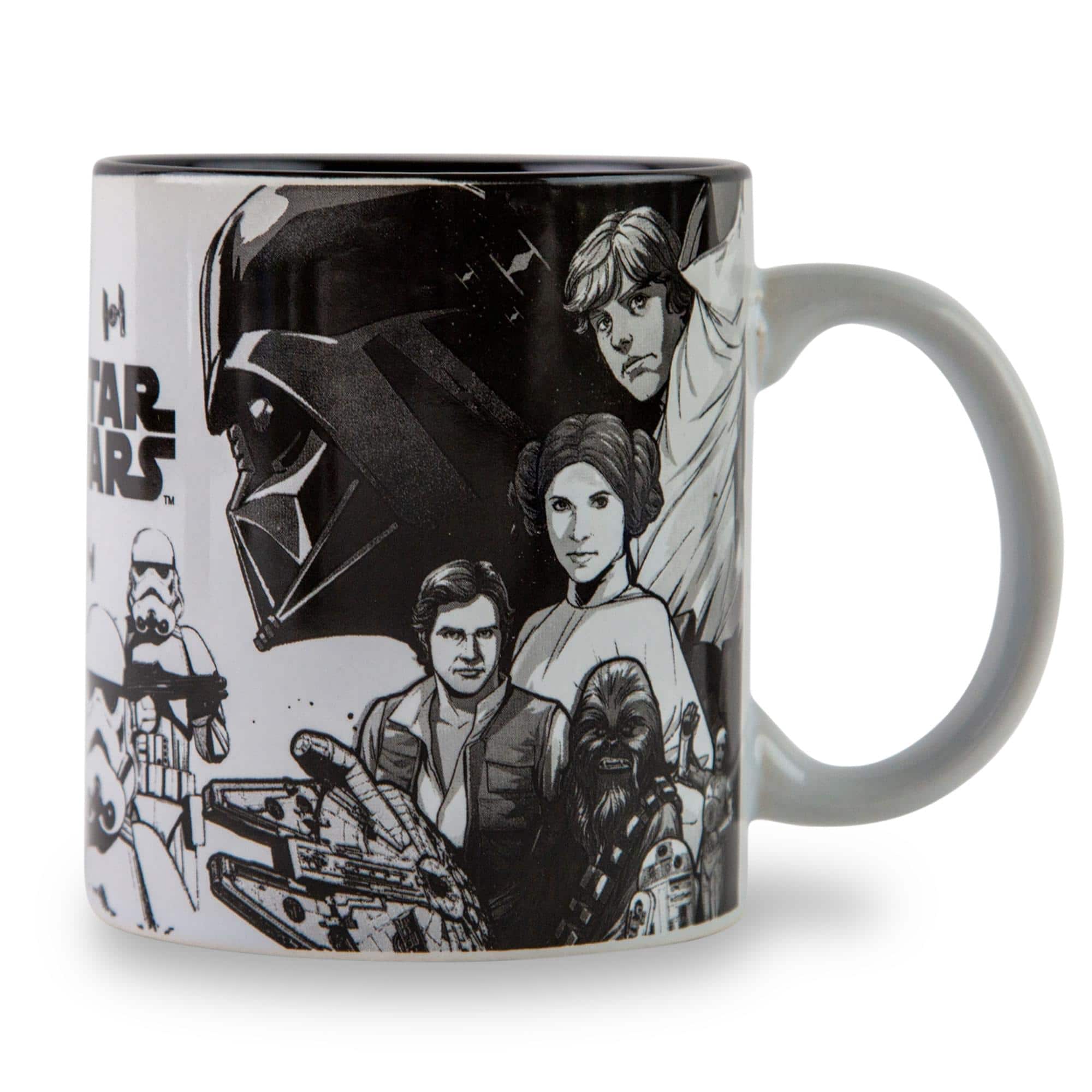 Silver Buffalo - Star Wars Original Trilogy Collage Ceramic Mug | Holds 20 Ounces - White