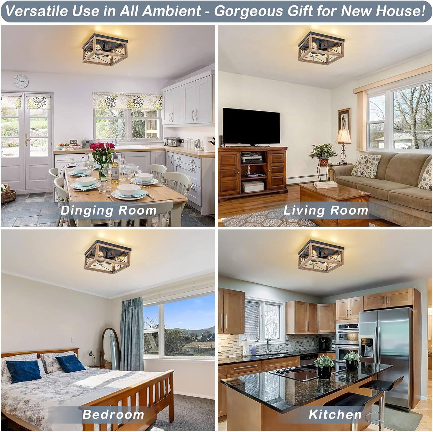 Versatile Use in All Ambient - Gorgeous Gift for New House!

Dining Room

Living Room

Bedroom

Kitchen