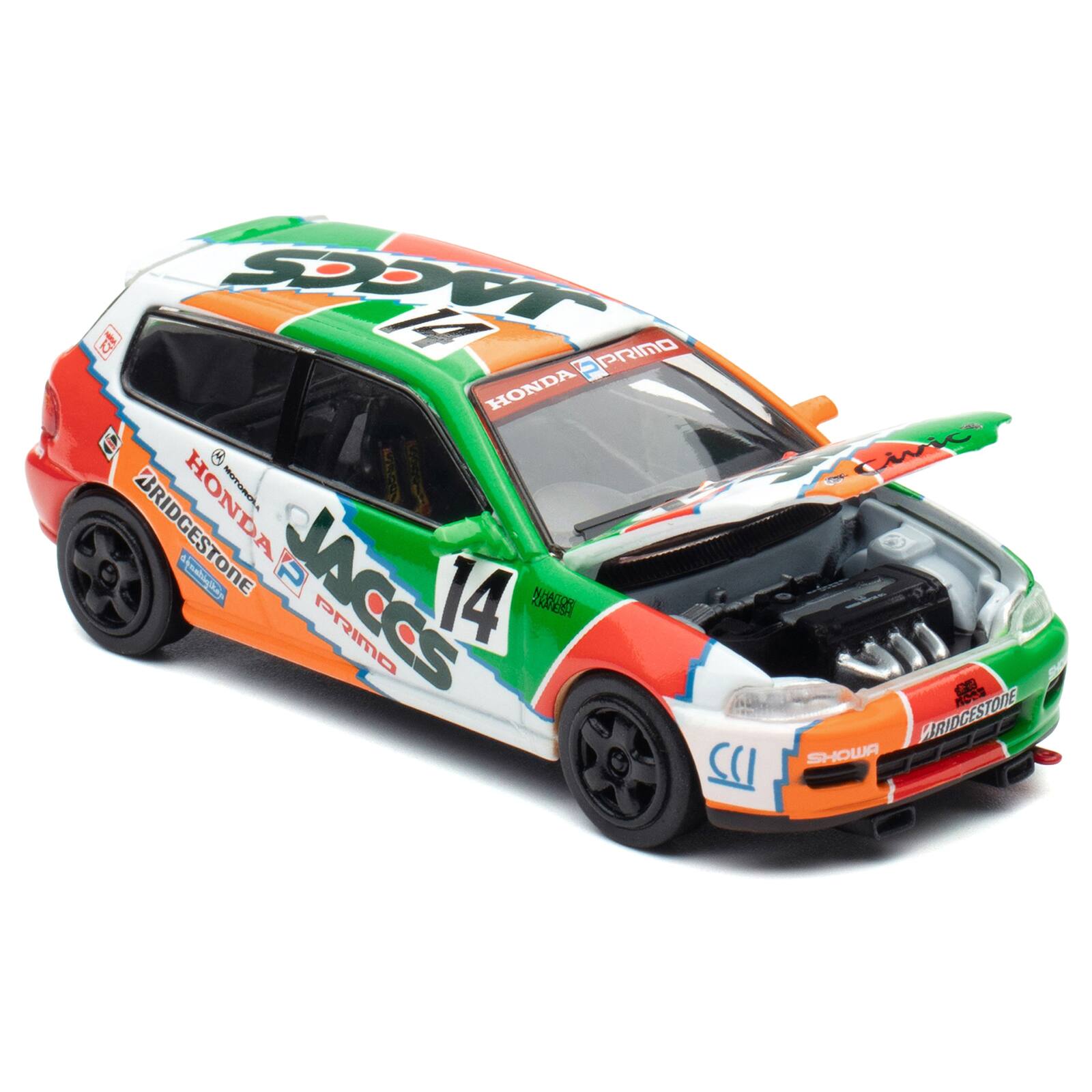 R 1A T PRIMO HONDA 8 ONDA MOTOROLA BRIDGESTONE nahay JACCS PRIMO 14 NES CSI Tiie e RIDCESTONE SHOWA