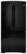 Front Standard. GE - 22.1 Cu. Ft. French Door Refrigerator - Black.
