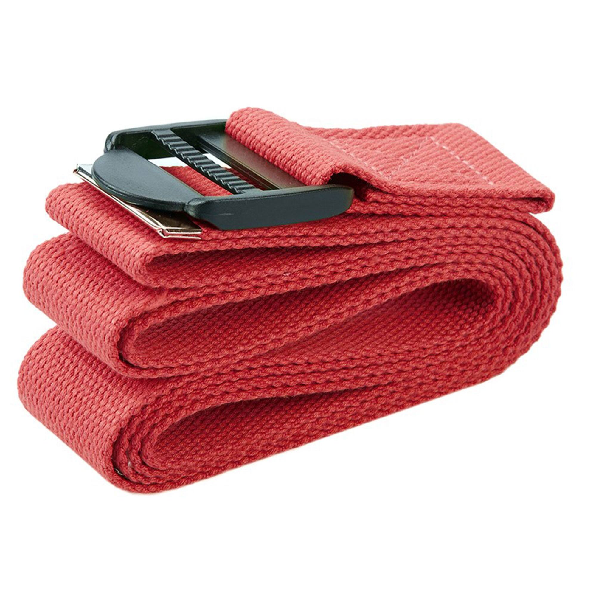 Alt View 8. BalanceFrom Fitness - BalanceFrom Fitness 7 Piece Yoga Set with Mat, Stretch Strap & Knee Pad, Red - Red.