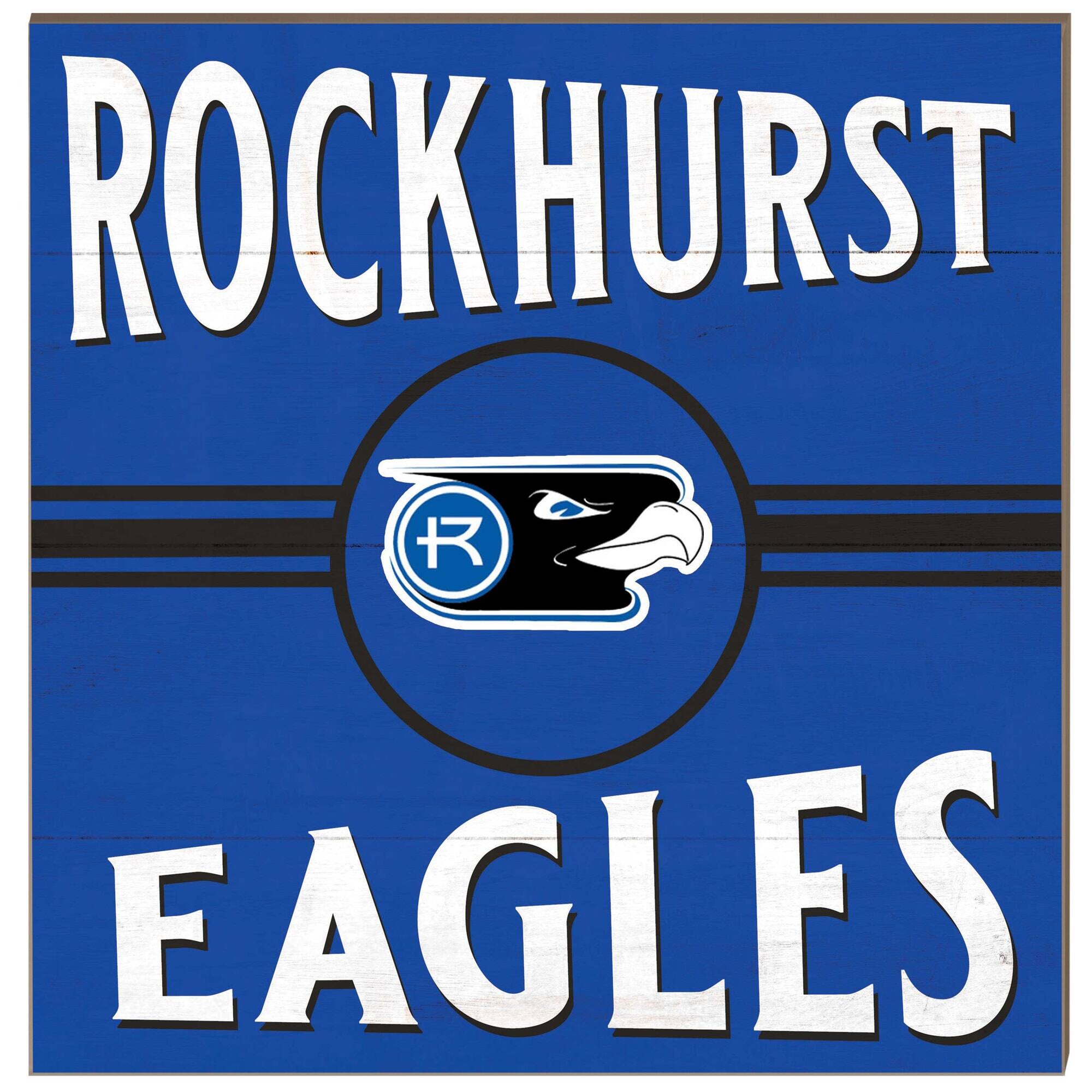 Rockhurst Hawks 10'' x 10'' Retro Team Sign