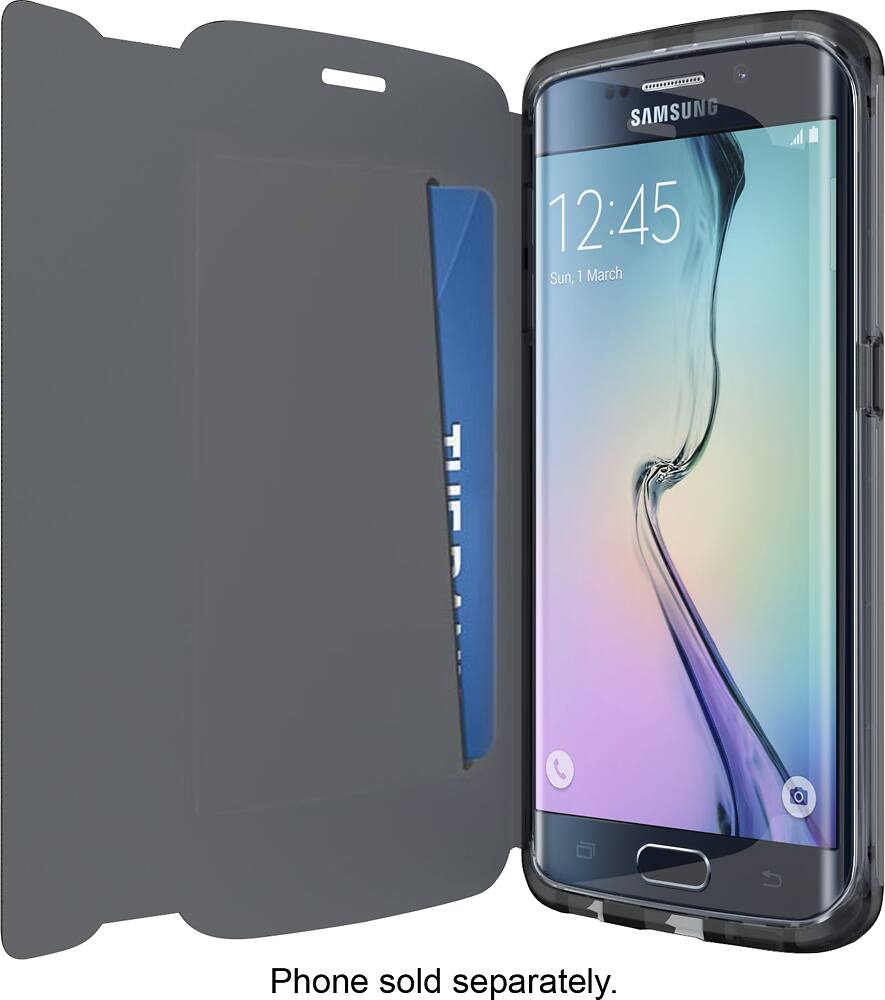 Alt View 2. Tech21 - Evo Folio Wallet Case for Samsung Galaxy S6 edge Cell Phones - Black.