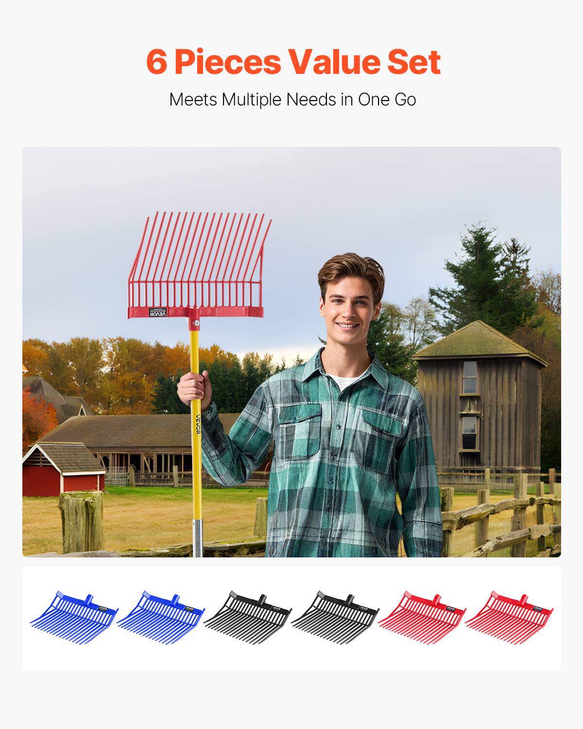 6 Pieces Value Set  
Meets Multiple Needs in One Go