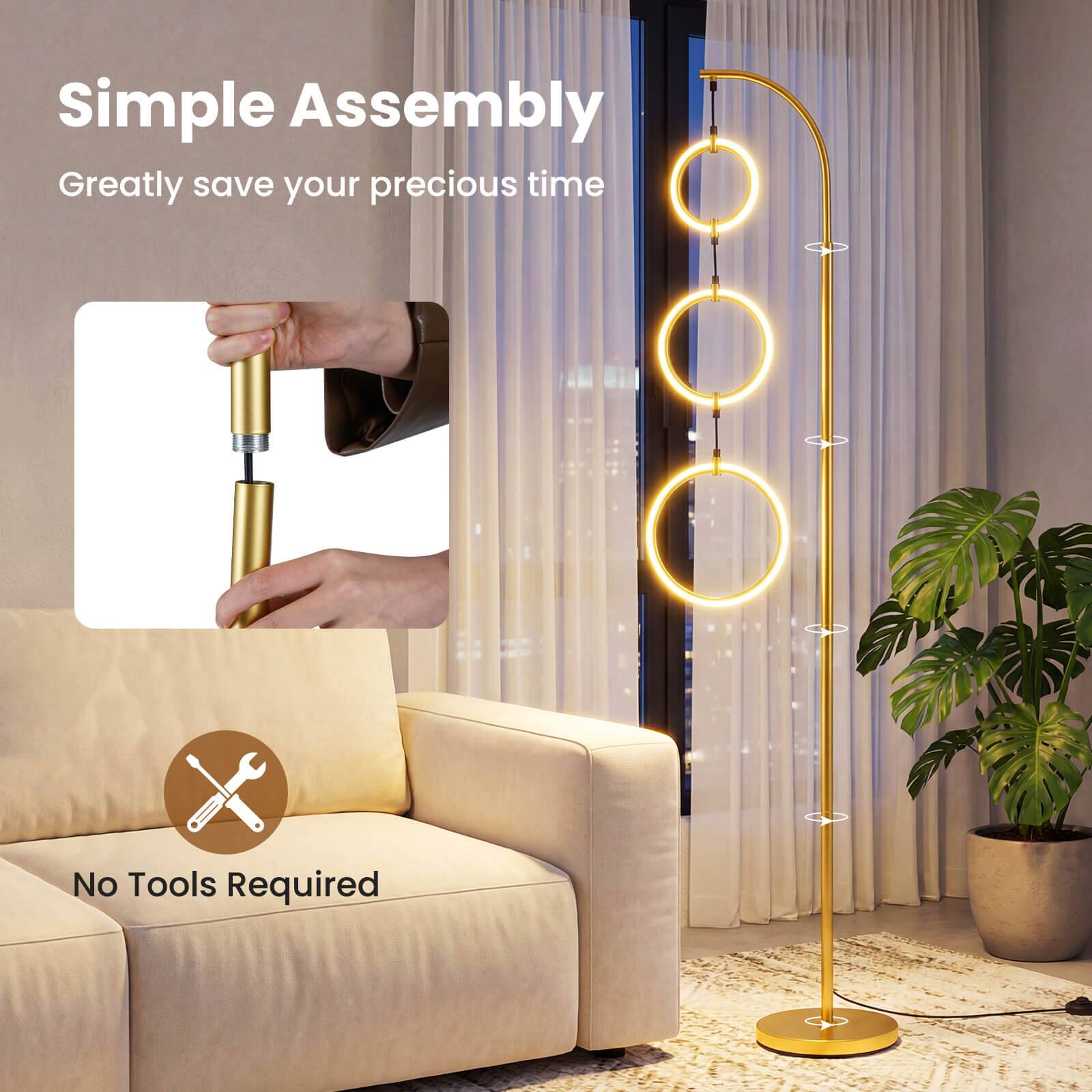 Simple Assembly  
Greatly save your precious time  
No Tools Required