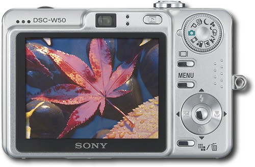  Sony Cybershot DSCW50 6MP Digital Camera with 3x