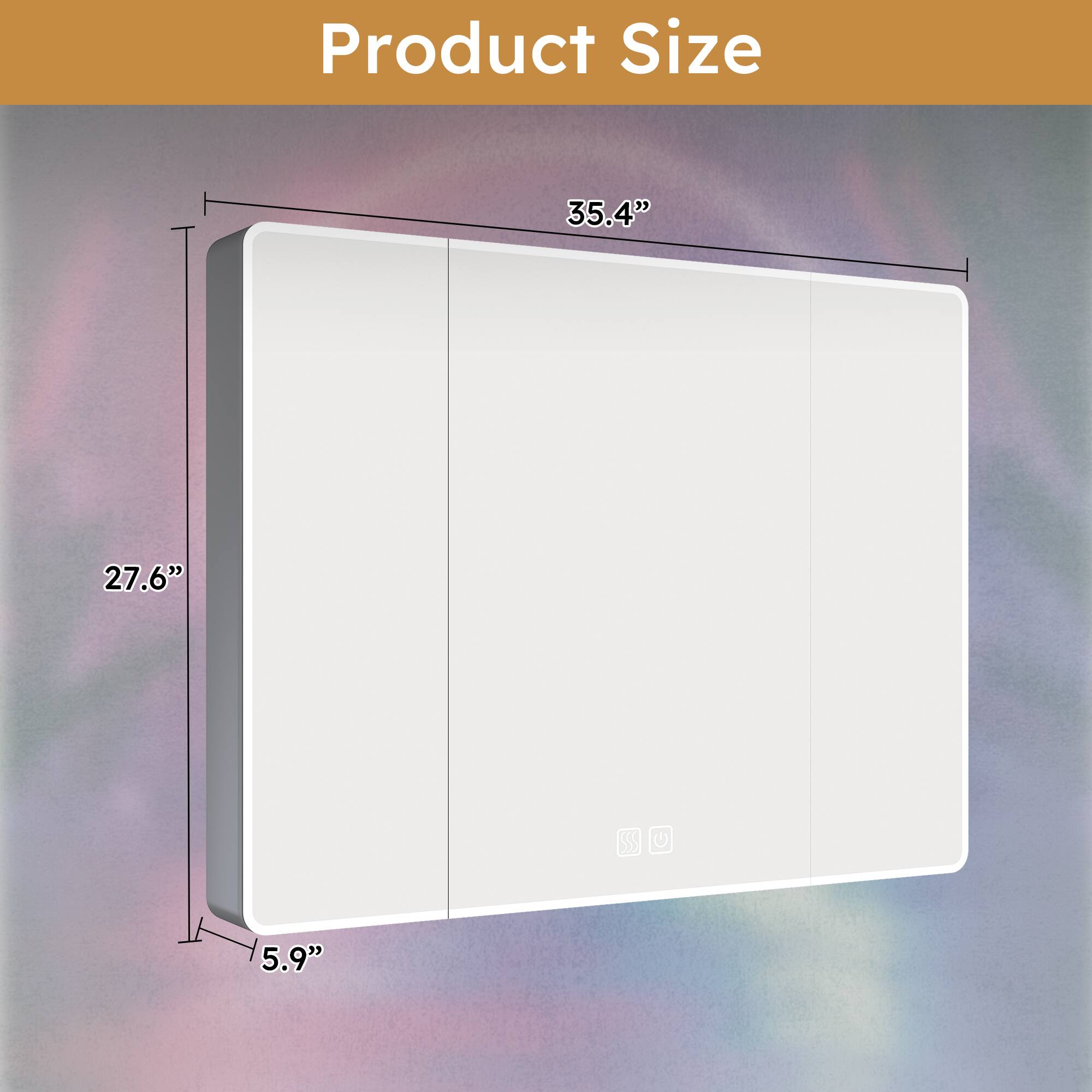 Product Size  
35.4" x 27.6" x 5.9"