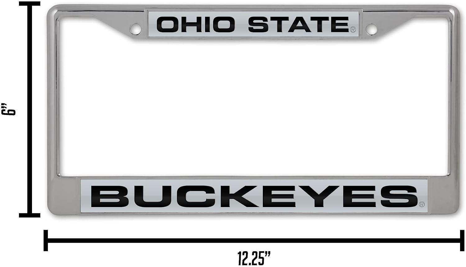 OHIO STATE  
BUCKEYES  

6"  
12.25"