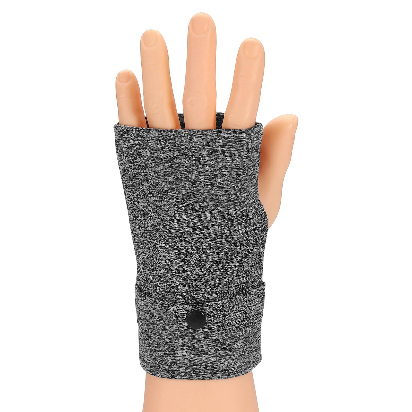 Unique Bargains - Sports Wristband Phone Sleeve for Running Left Forearm Armband Cell Phone Holder Up to 7.5" for Outdoor Cards Keys - Gray