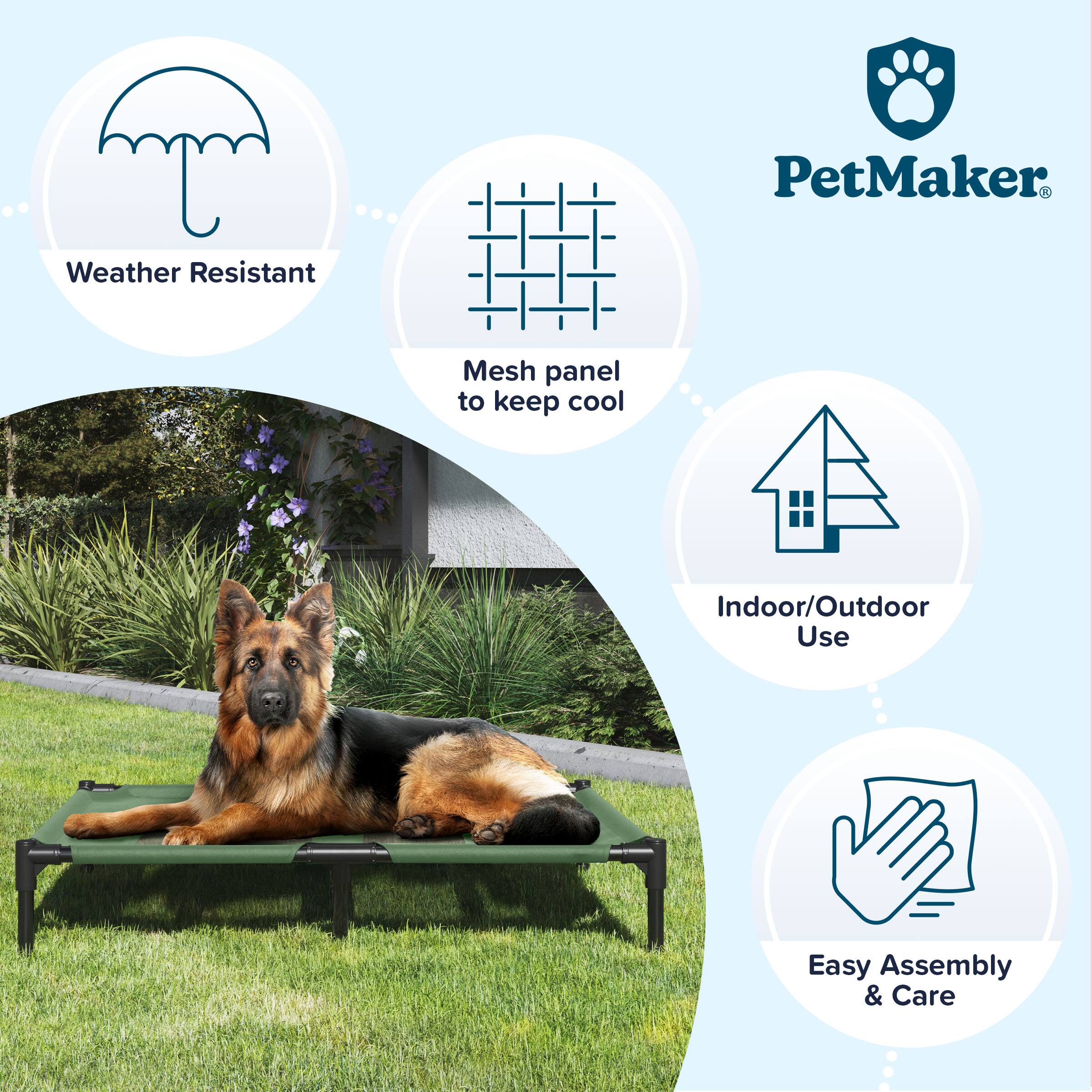 PetMaker Weather Resistant Mesh panel to keep cool Indoor/Outdoor Use Easy Assembly & Care