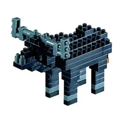 Front. Brixies - Brixies BUFFALO Building Set for Kids.