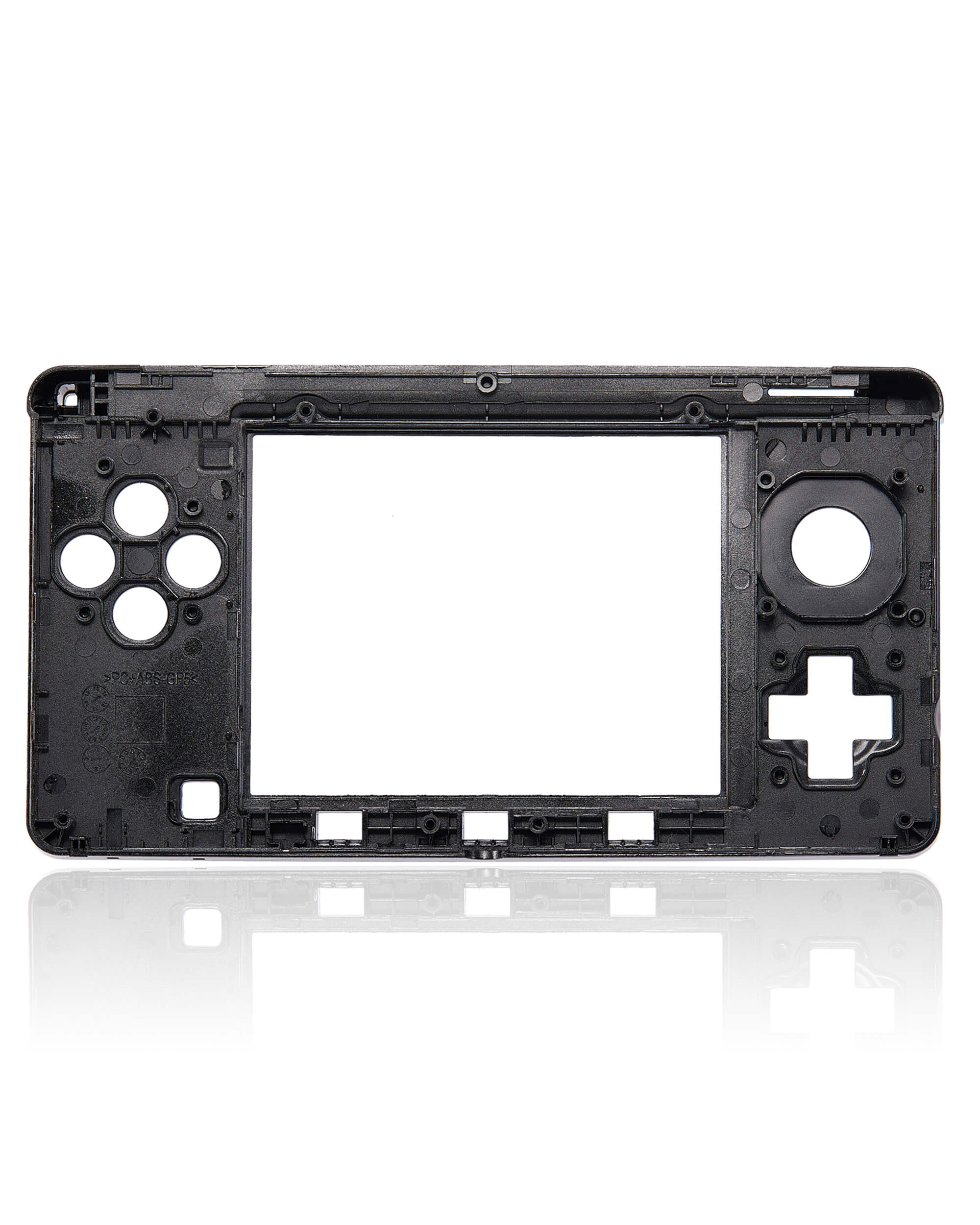 Back. MobileSentrix - Mid-Frame Housing Compatible For Nintendo 3DS - Black - Black.