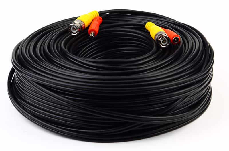 SPT - 150 ft. Premade Premium Siamese Power Video Cable - Black