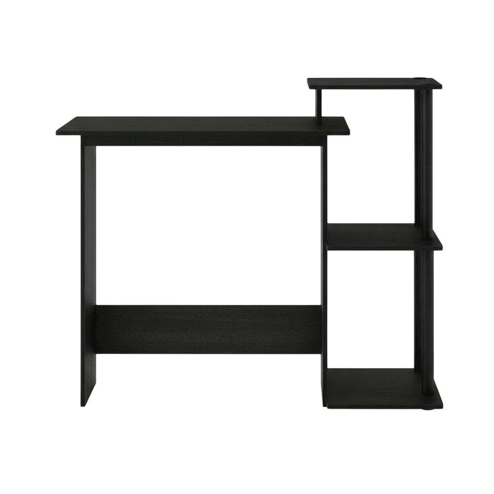 Back. BisonOffice - Black Americano Computer Desk With Modern Workspace Design - Americano/Black.