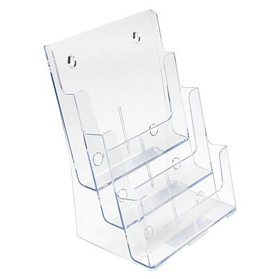 Alt View 1. Staples - Literature Holder for Magazines, 8.25" x 11.7" Plastic - Clear.