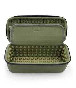 CASEMATIX - Travel Carry Case Fits JBL Flip 6 Portable Bluetooth Speaker with Clip-On Carabiner, EVA Hard Shell Protection - Green