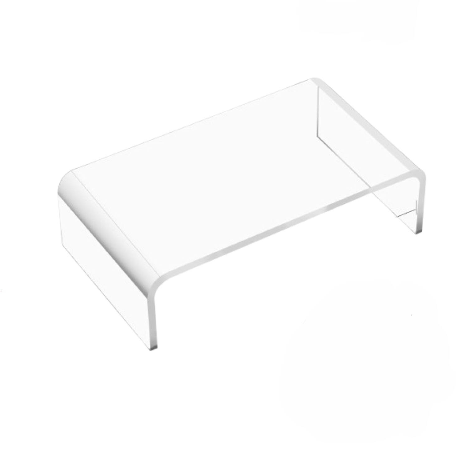 Stock Preferred - Acrylic Computer Monitor Stand - Clear