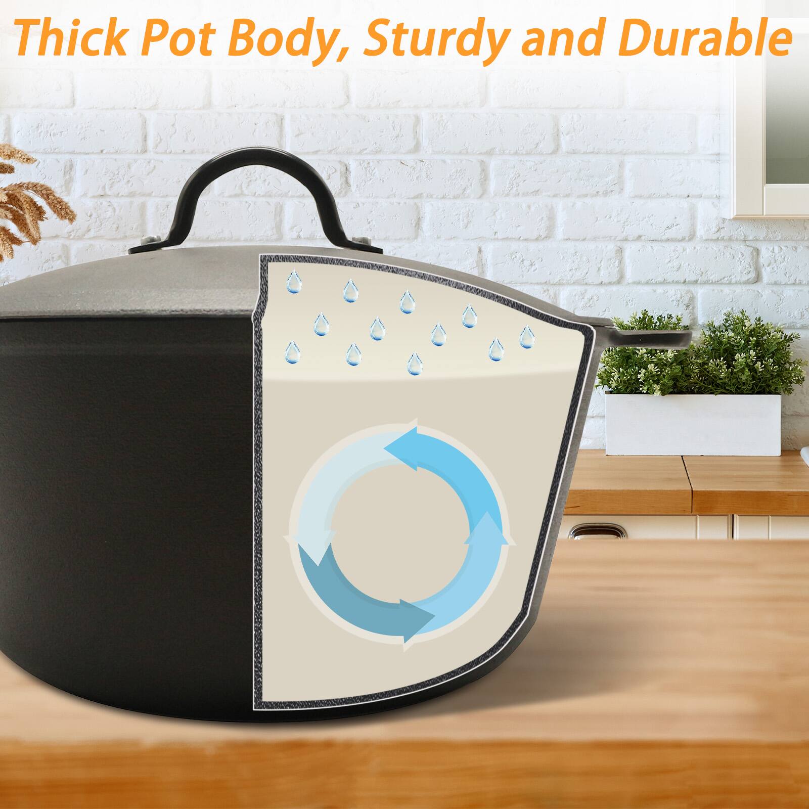 Thick Pot Body, Sturdy and Durable