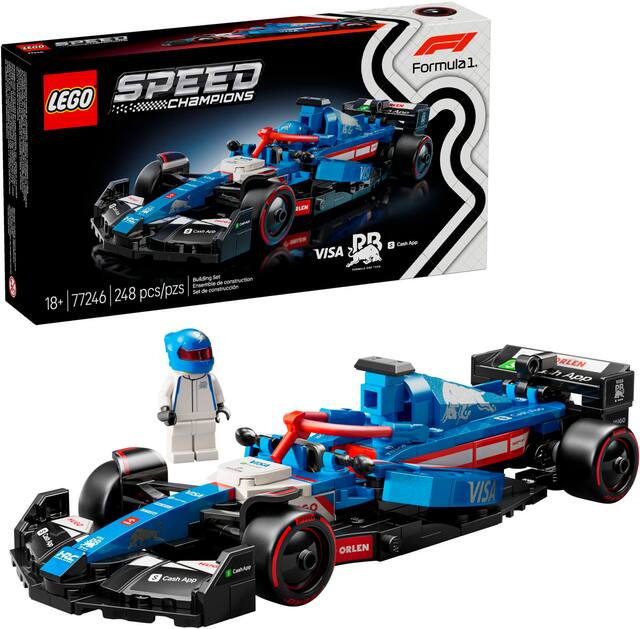 LEGO - Speed Champions Visa Cash App RB VCARB 01 F1 Race Car Model Kit 77246