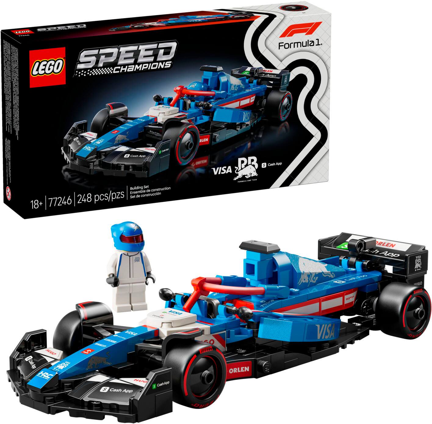 LEGO - Speed Champions Visa Cash App RB VCARB 01 F1 Race Car Model Kit 77246