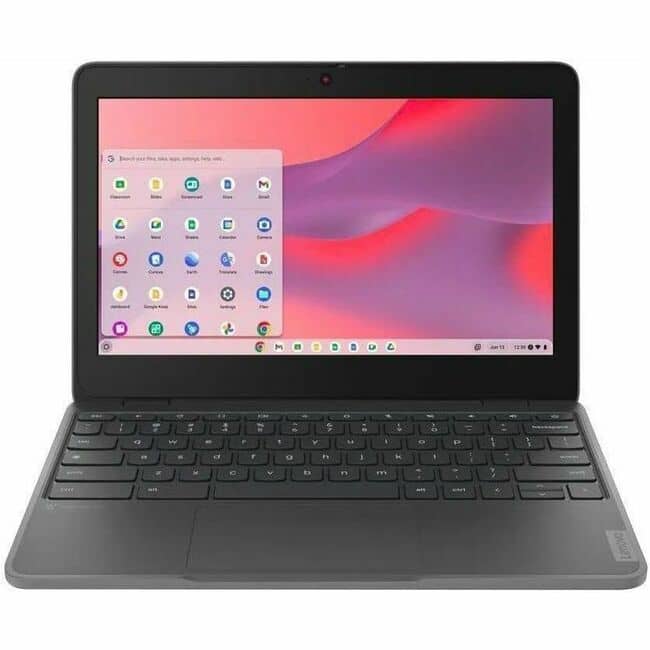 Lenovo - 100e 11.6" HD Chromebook ARM Cortex A76 8GB RAM 64GB eMMC ARM Cortex A76 + Cortex A55 - Twisted - Graphite Gray