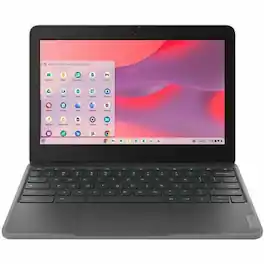 Lenovo - 100e 11.6" HD Chromebook ARM Cortex A76 8GB RAM 64GB eMMC ARM Cortex A76 + Cortex A55 - Twisted - Graphite Gray
