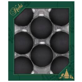 Christmas by Krebs Ebony Velvet Ball Ornaments 2-5/8 in. (Case of 12) - Black