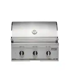 Front. Coyote Outdoor Living - 30" Coyote Outdoor Living C-Series Built-In Liquid Propane Gas (LP) Grill - Stainless Steel.