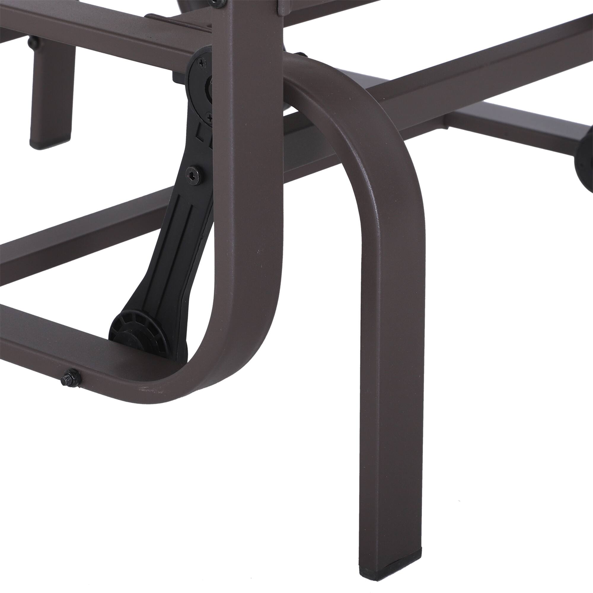 Alt View 8. Outsunny - Outdoor Glider Chair, Gliders for Outside Patio with Smooth Rocking Mechanism and Lightweight Construction - Beige.