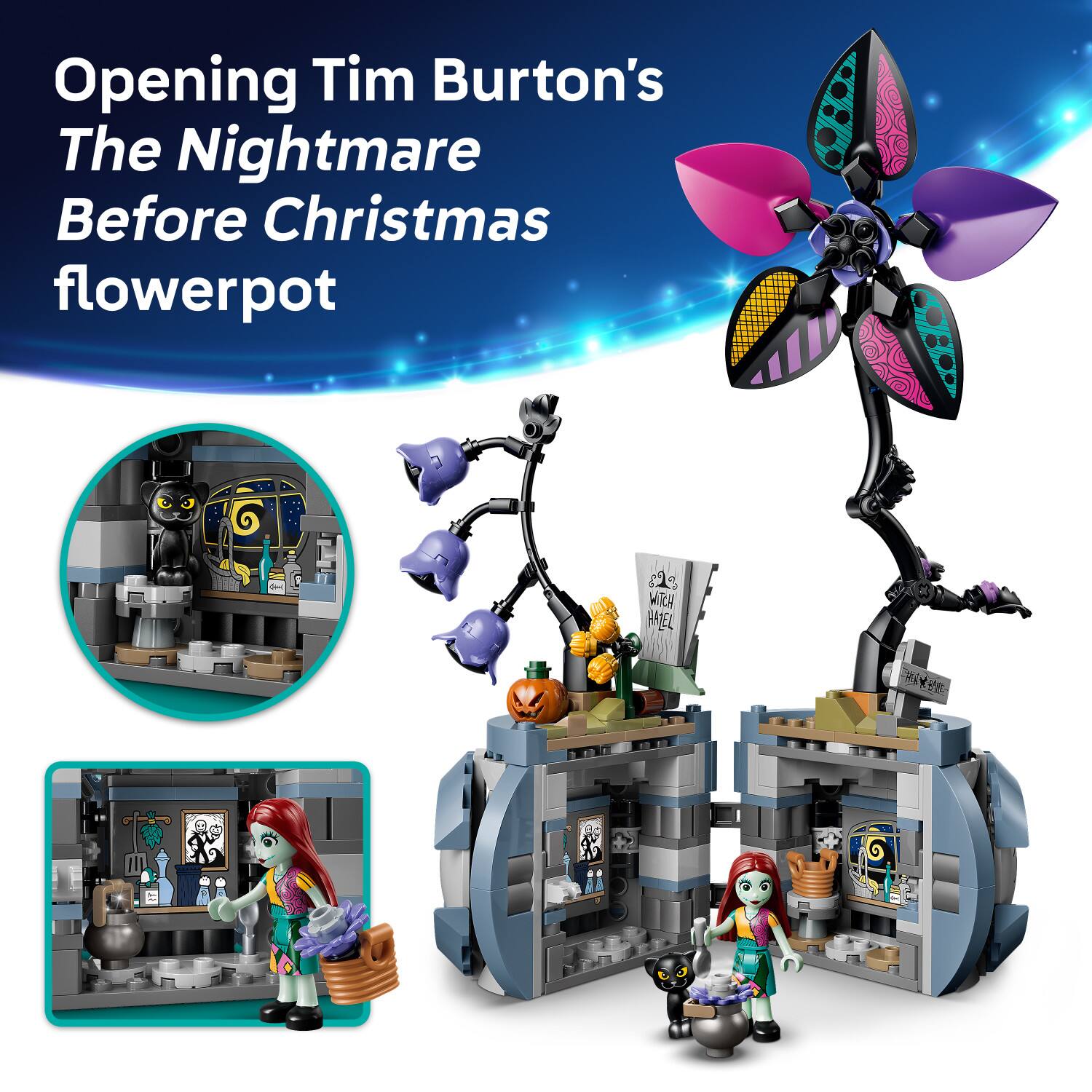 Opening Tim Burton's The Nightmare Before Christmas flowerpot