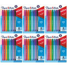 Paper Mate - InkJoy 100ST Ballpoint Pens, Medium Point, Assorted Ink, 8 Per Pack, 6 Packs