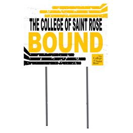Jardine - Saint Rose Golden Knights 18'' x 24'' Bound Yard Sign - White