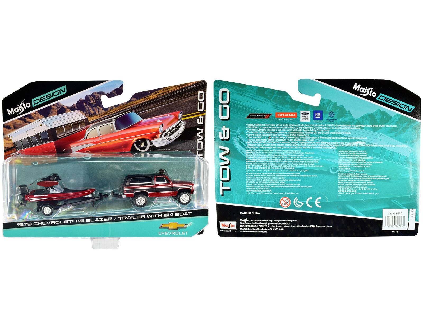 **Front:**

- DESIGN
- GO
- Maisto
- MOJ
- WITH
- SKI BOAT
- BLAZER
- TRAILER
- CHEVROLET
- KS
- 1979
- CHEVROLET
- Maisto
- GO
- DESIGN
- 0
- Tirestone
- GM
- Oetge
- IEM
- - - pec ihecte
- names mai
- trademarto
- NA
- - - - - - - - - - - - - - - - - - - - - - - - - - - - - - - - - - - - - - - - - - - - - - - - - - - - - - - - - - - - - - - - - - - - - - - - - - - - - - - - - - - - - - - - - - - - - - - - - - - - - - - - - - - - - - - - - - - - - - - - - - - - - - - - - - - - - - - - - - - - - - - - - -