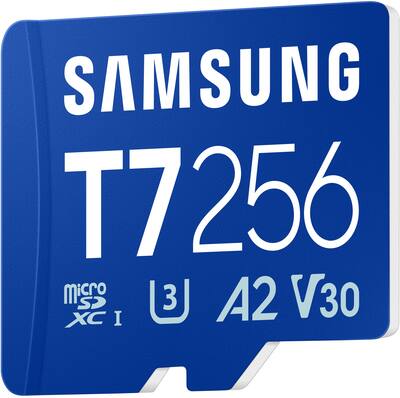 Samsung microSDXC T7 256GB, Transfer Speeds Up to 170 MB/s (MB Samsung microSDXC T7 256GB, Transfer Speeds Up to 170 MB/s (MB