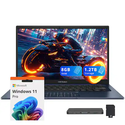 8GB RAM
1.2TB Storage
ASUS Vivobook
Microsoft Windows 11 Pro