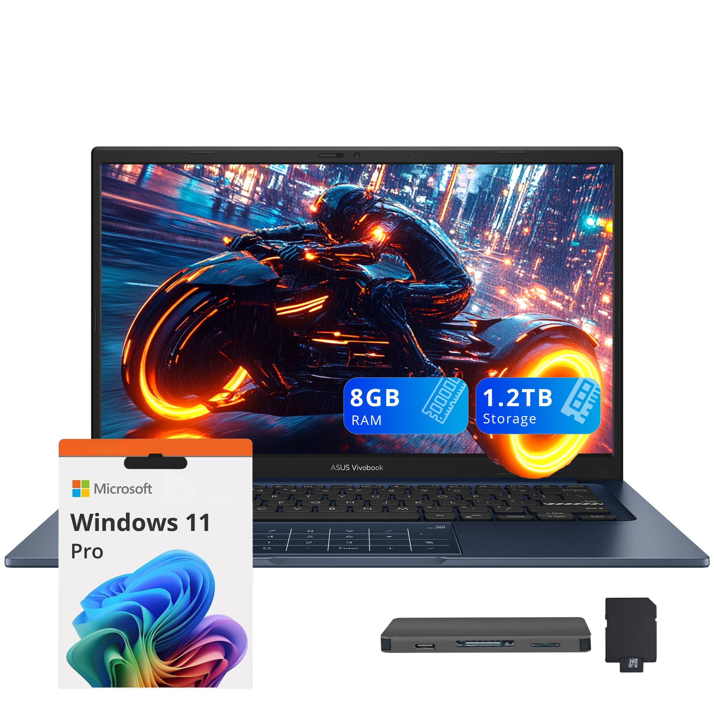 8GB RAM  
1.2TB Storage  
ASUS Vivobook  
Microsoft Windows 11 Pro