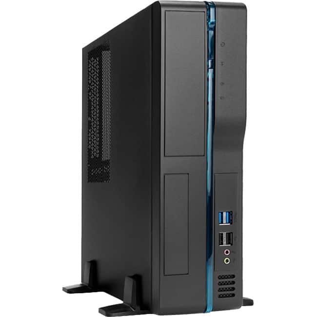 In Win - Computer Case - Ultra Small - Black - 5 x Bay - 1 x 300 W - Power Supply Installed - Micro ATX, Mini ITX - Black